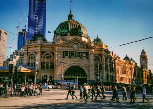 Front of Flinders Street Station