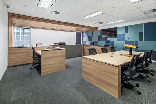 Hearing room at Melbourne registry