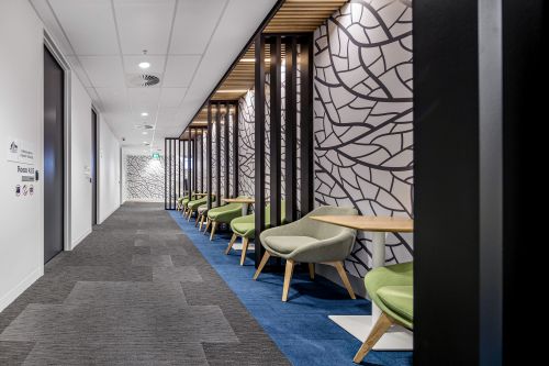 Level 4 waiting area at Melbourne registry